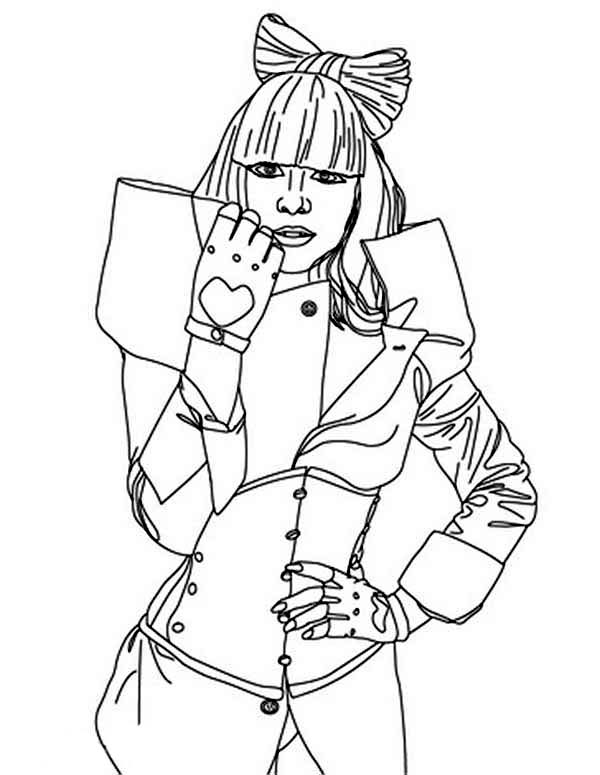 lady gaga coloring pages to print - photo #20