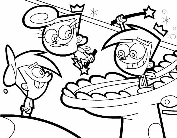 fairly odd parents coloring pages games free - photo #40