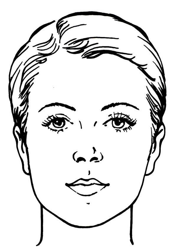 face coloring book pages - photo #5