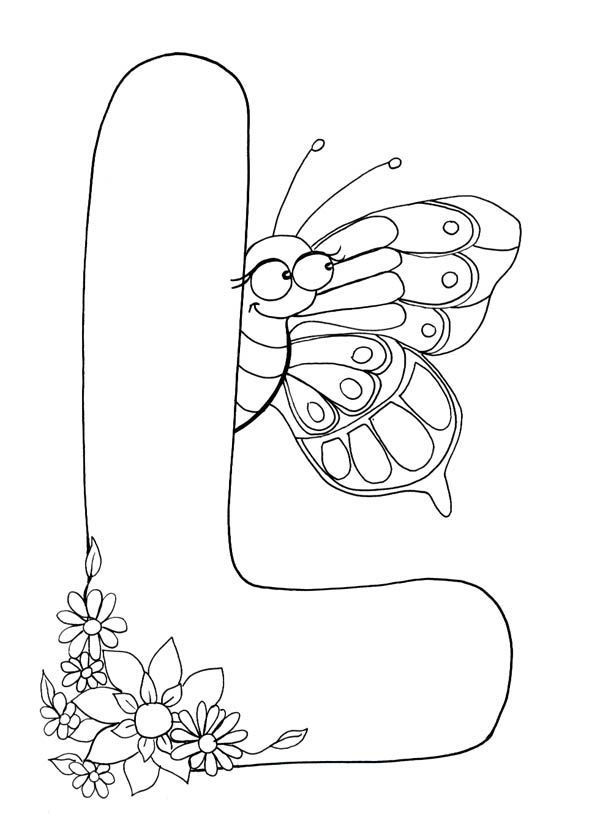 l is for ladybug coloring pages - photo #21