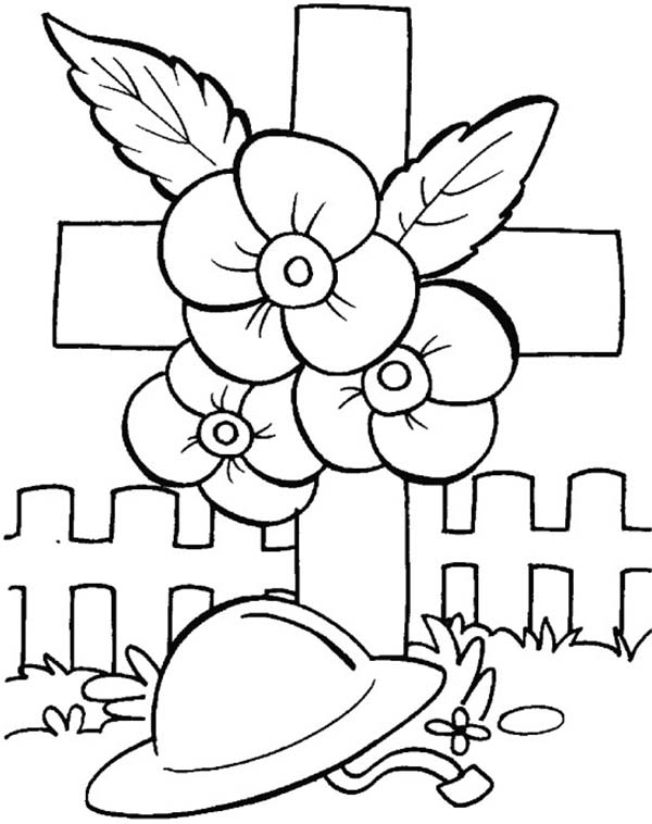 coloring pages remembrance day poppies - photo #28
