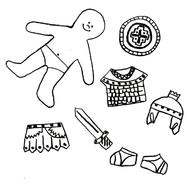 Armor of God, : Armor of God Items Coloring Page