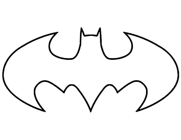 Batman, : Batman Logo Coloring Page