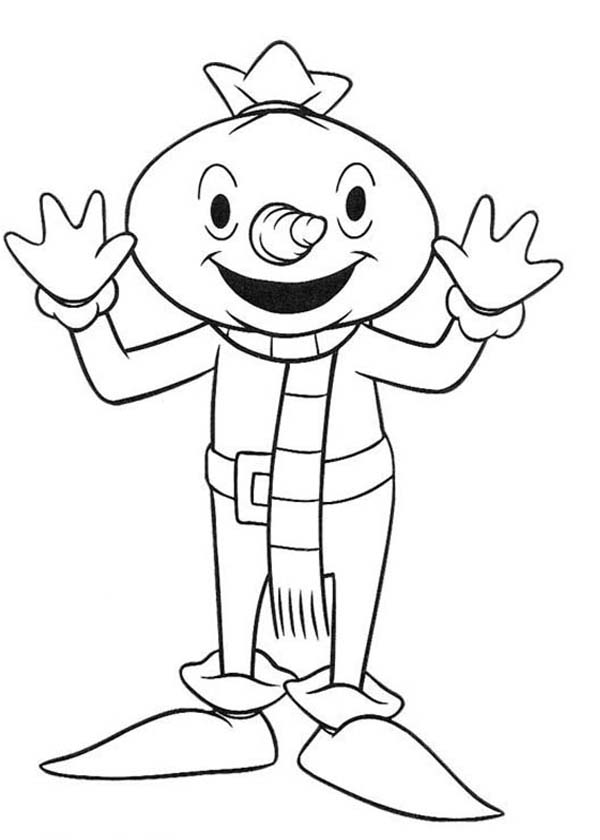 Bob the Builder, : Bob the Builder Character Spud the Scarecrow Coloring Page