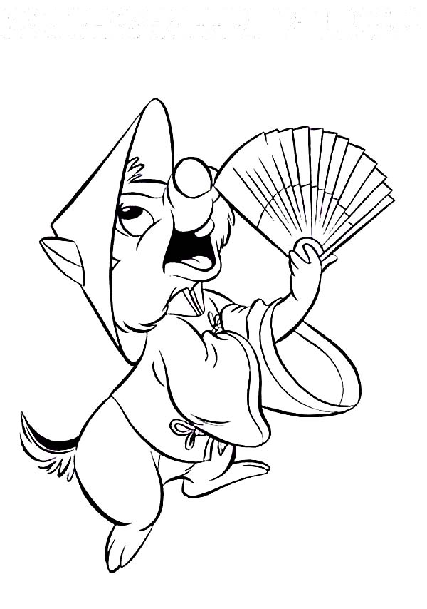 Chip and Dale, : China Trip Chip and Dale Coloring Page