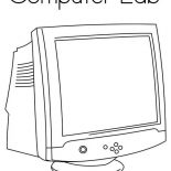 Computer, Computer Lab Coloring Page: Computer Lab Coloring Page