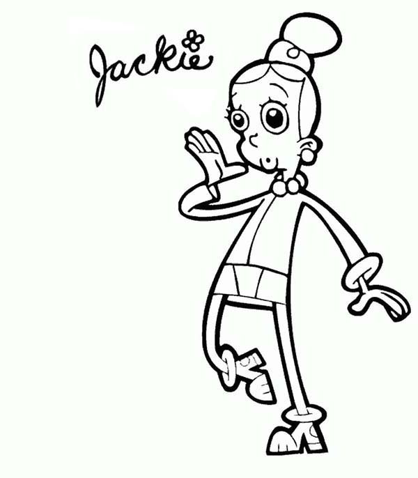 Cyberchase, : Cyberchase Character Jackie Coloring Page
