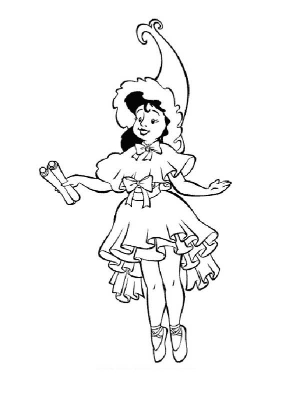 The Wizard of Oz, : Dorothy is so Happy in the Wizard of Oz Coloring Page