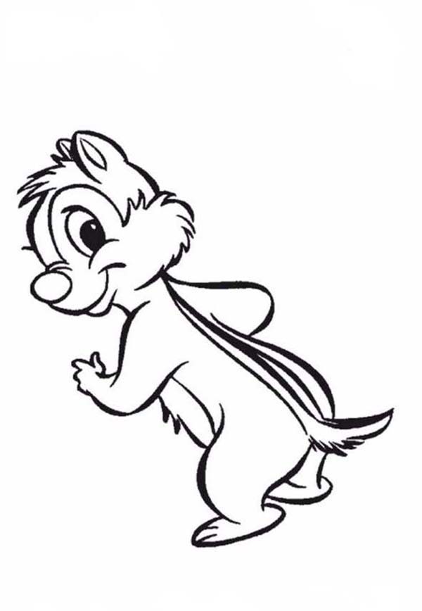 Chip and Dale, : Famous Dale from Chip and Dale Coloring Page