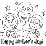 Mothers Day, Happy Mothers Day For Loving Mother Coloring Page: Happy Mothers Day for Loving Mother Coloring Page