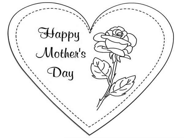 Mothers Day, : Happy Mothers Day to My Mommy Coloring Page