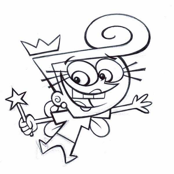 The Fairly Odd Parents, : How to Draw Wanda in the Fairly Odd Parents Coloring Page