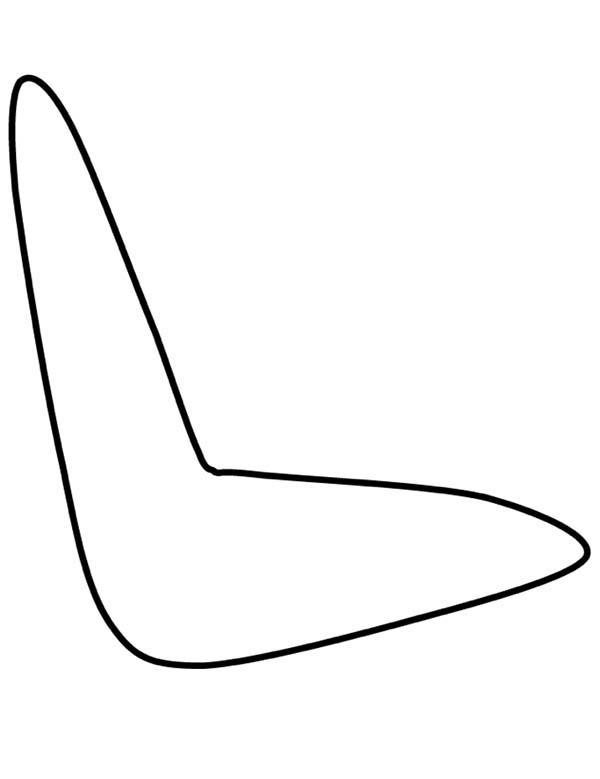 Boomerang, : How to Draw a Boomerang Coloring Page