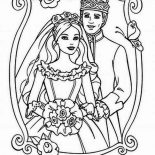 Wedding, King And Queen Wedding Day Coloring Page: King and Queen Wedding Day Coloring Page