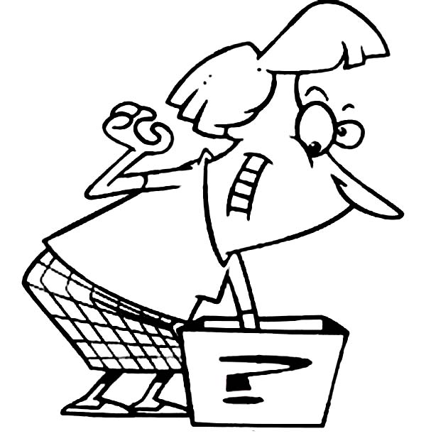 Box, : Picking Number in Lottery Box Coloring Page