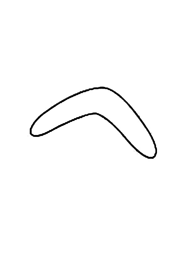 Boomerang, : Picture of Boomerang Coloring Page