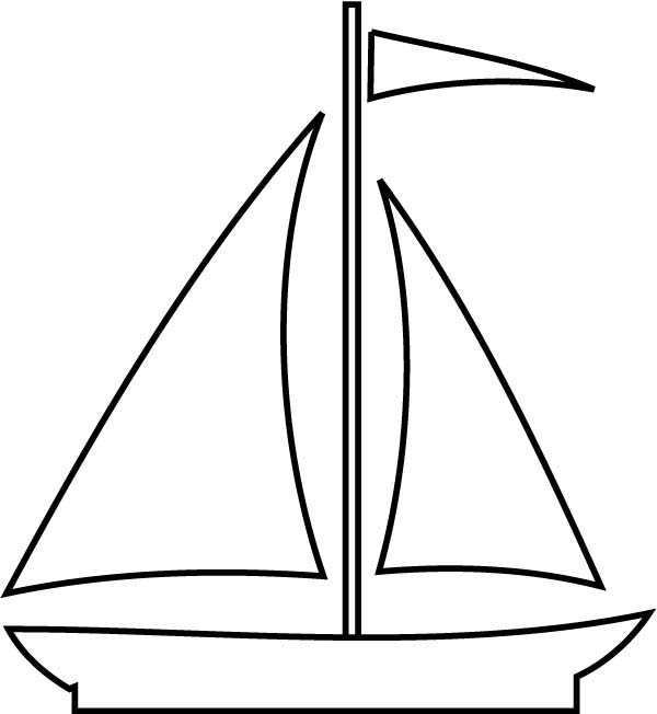 Boat, : Sail Boat Picture Coloring Page