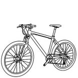 Bicycle, Utility Bicycle Coloring Page: Utility Bicycle Coloring Page