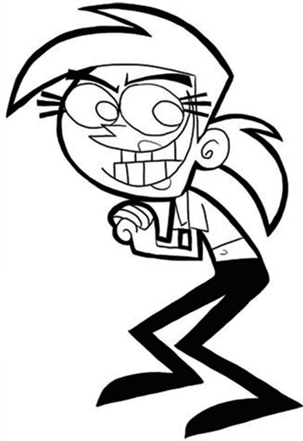 The Fairly Odd Parents, : Vicky Bad Intention in the Fairly Odd Parents Coloring Page