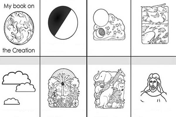 Days Creation, : Days of Creation Sequence Coloring Pages