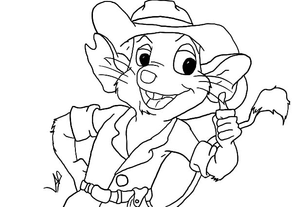 The Rescuers, : Disney Bernard the Rescuers Coloring Pages