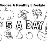 Healthy Eating, Healthy Eating Lifestyle Coloring Pages: Healthy Eating Lifestyle Coloring Pages