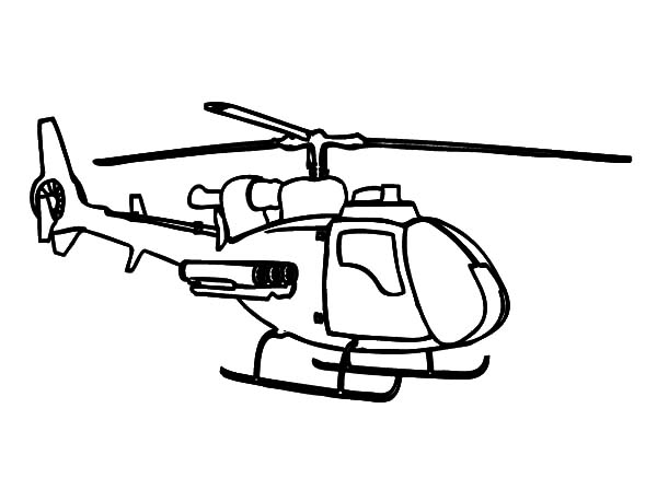 Helicopter, : Helicopter Coloring Pages for Kids