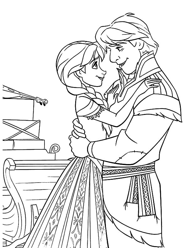 Hans, : Prince Hans and Princess Anna Coloring Pages