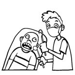 Health, Show Your Teeth To Check Health Coloring Pages: Show Your Teeth to Check Health Coloring Pages