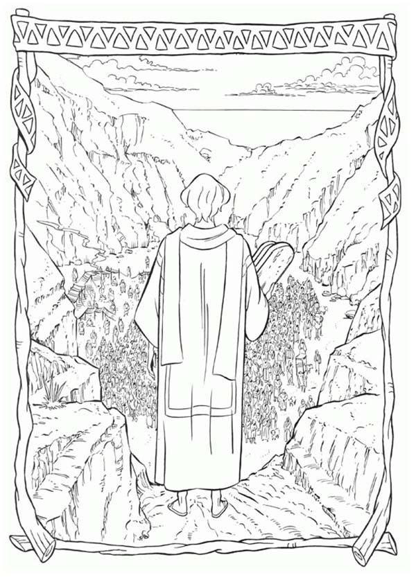 Prince Of Egypt, : The Prince of Egypt Holding the Stone Tablets of the Law Coloring Pages