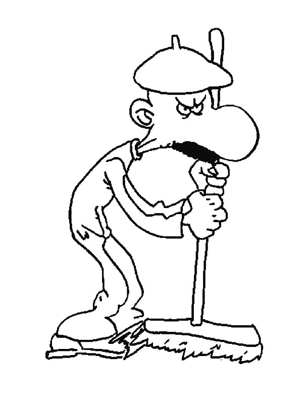 Titeuf, : Titeuf Cleaning Service Coloring Pages