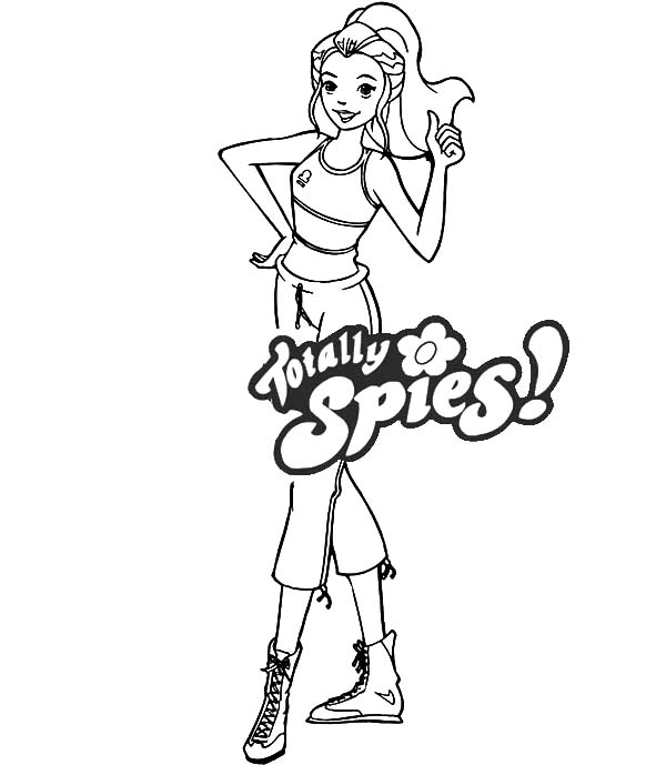 Totall Spies, : Totall Spies Sporty Sam Coloring Pages